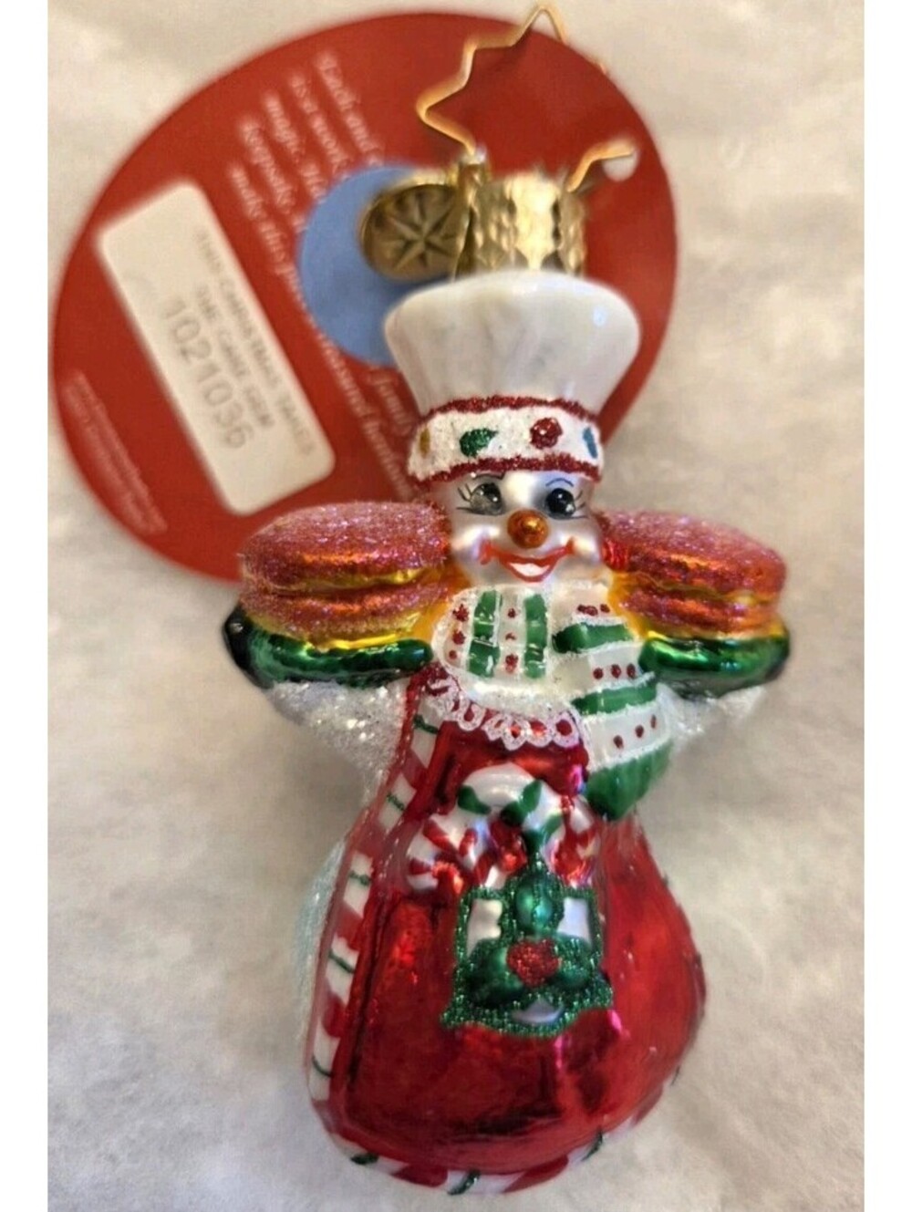 Christopher Radko This Christmas Takes The Cake Gem w/ Wrapped Box & Tag, NEW